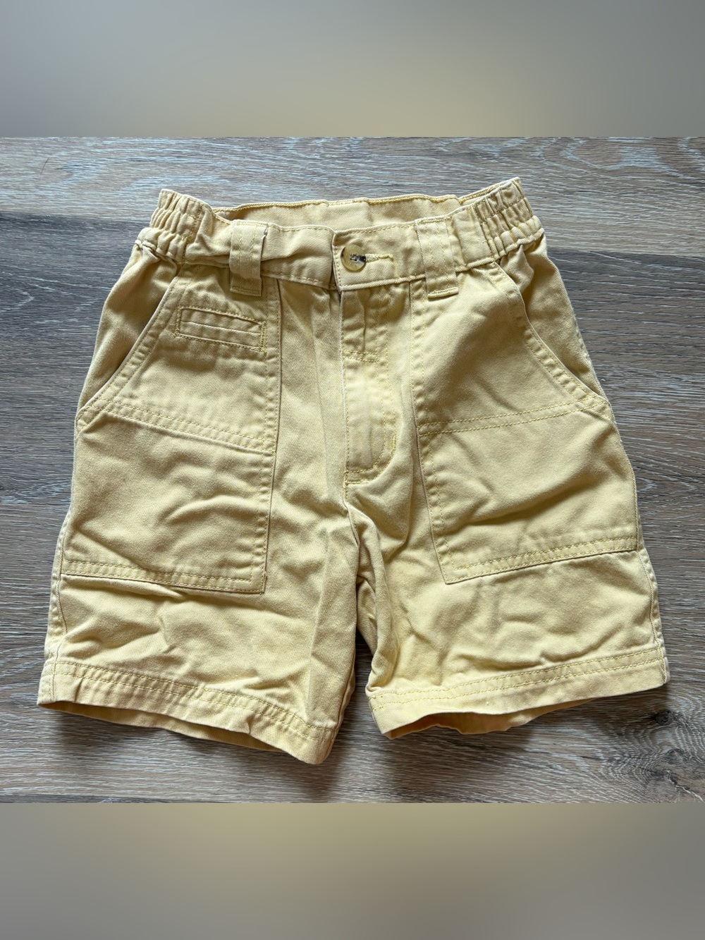 Duck Head Boys Light Yellow Cargo Shorts